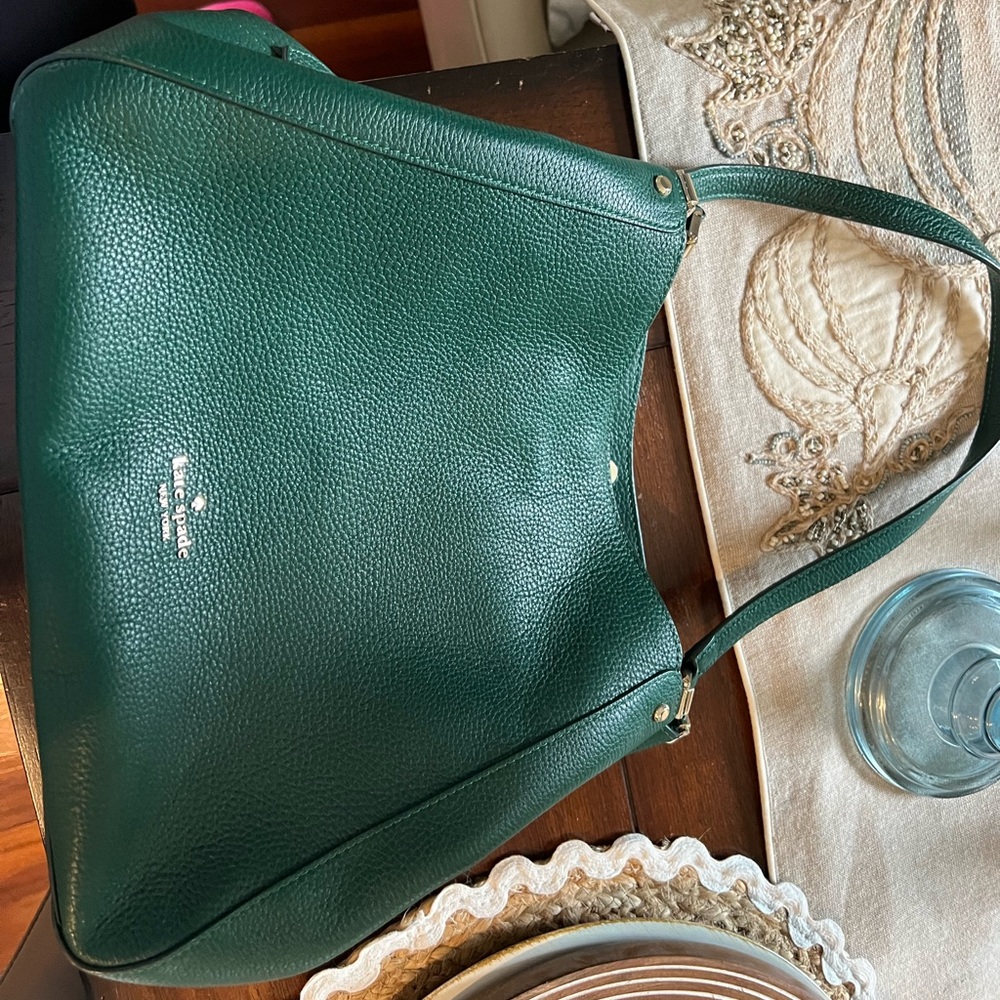 Kate Spade medium Leila Forest Green Shoulder Bag